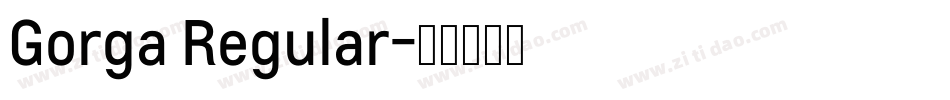 Gorga Regular字体转换